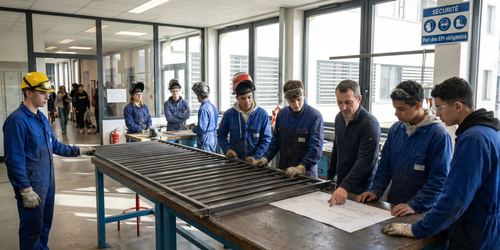 Journée Type en Bac Pro OBM Métallerie : Atelier, Cours et Vie au Lycée